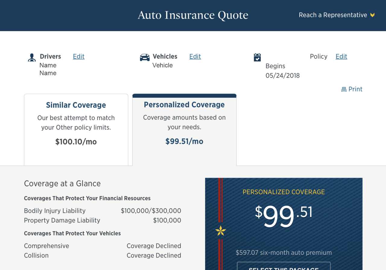 Usaa car insurance quotes