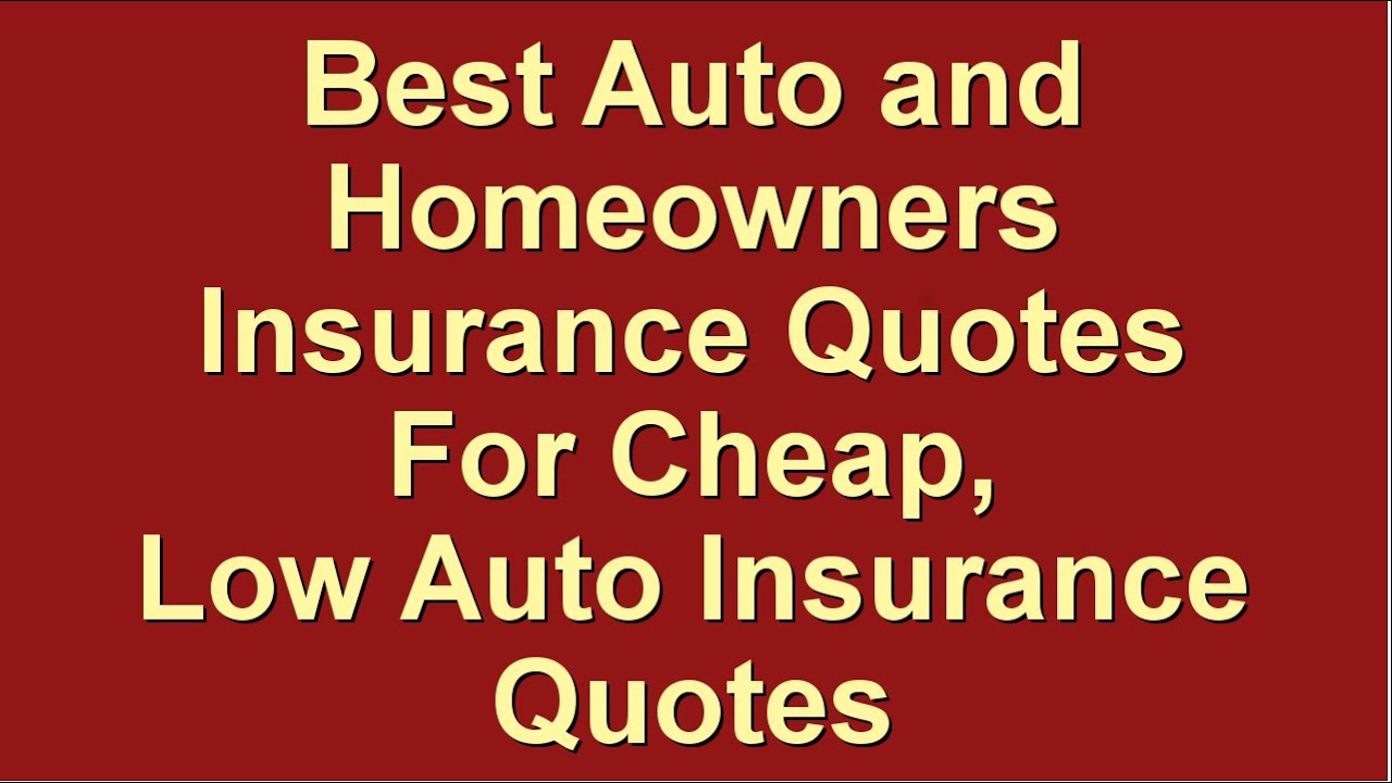 Car house insurance quotes